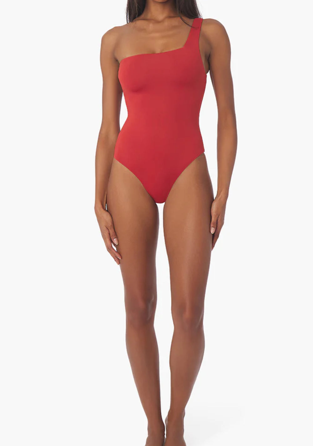 We wore what - one shoulder one piece bathing suit