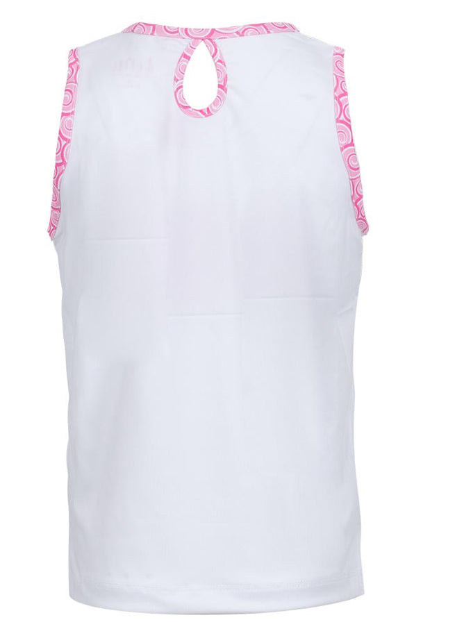 Little Miss Tennis Keyhole Tennis Tank