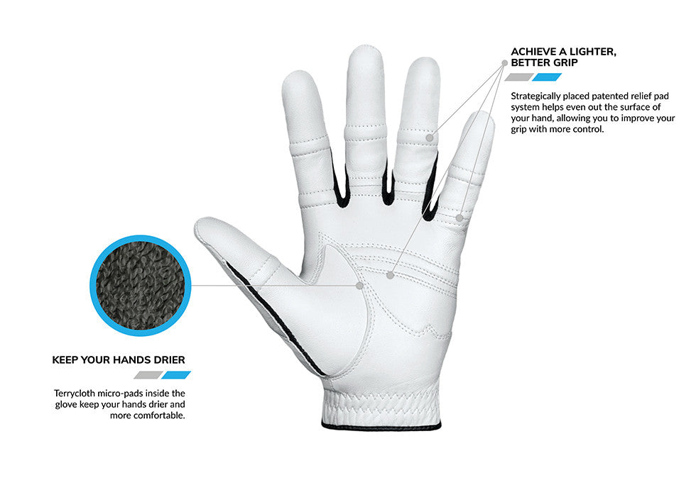 Mens BIONIC STABLEGRIP® 2.0 WITH DUAL EXPANSION ZONE GOLF GLOVES