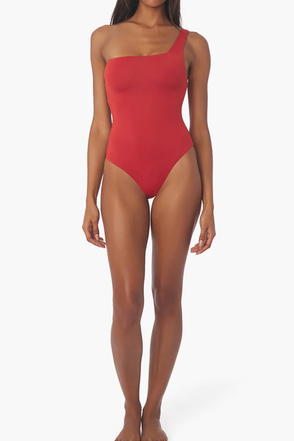 We wore what - one shoulder one piece bathing suit