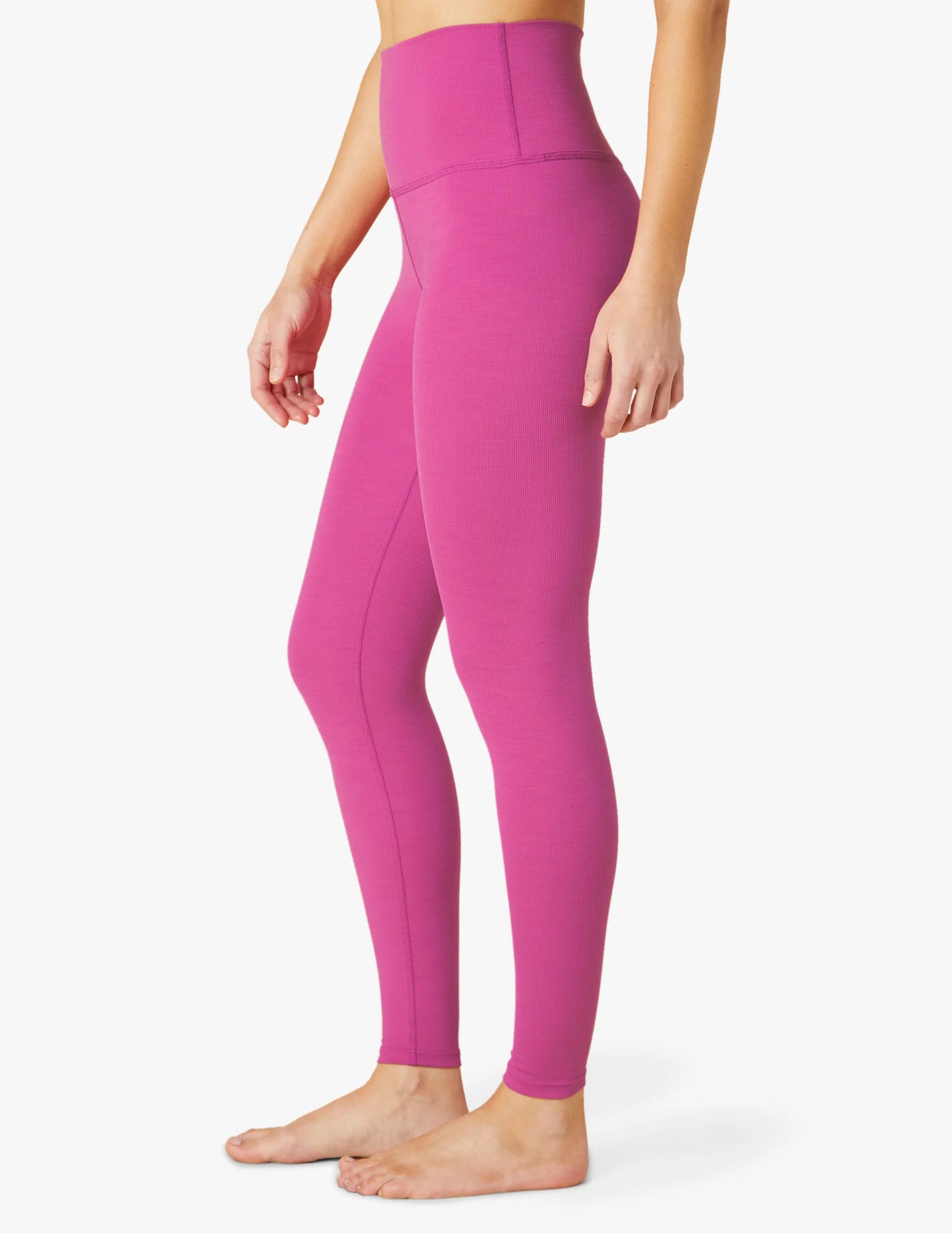 Beyond Yoga - Heather Rib High Waisted Midi Legging