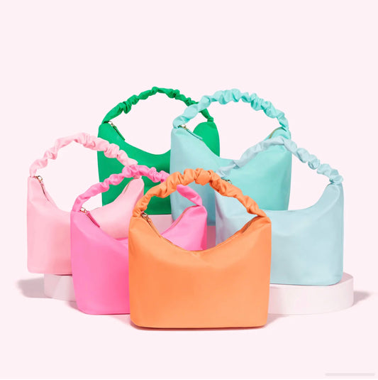 Nylon Scrunch Handle Bag