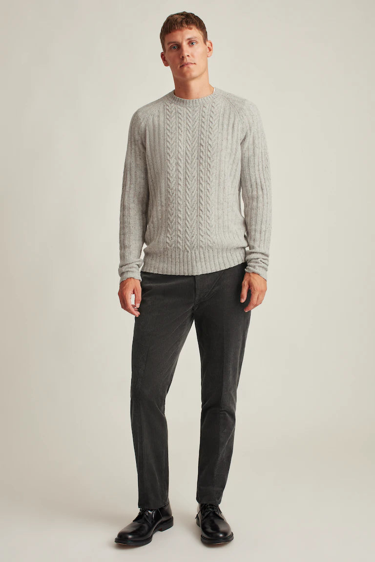 Donegal Cable Crew Neck Sweater