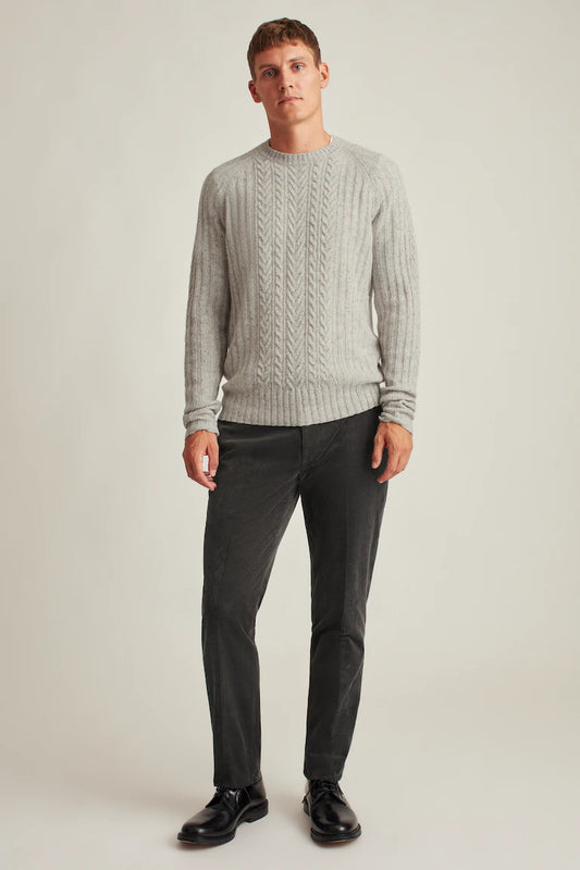 Donegal Cable Crew Neck Sweater