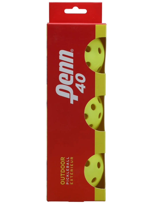 Penn 40 Outdoor Pickleballs - Neon