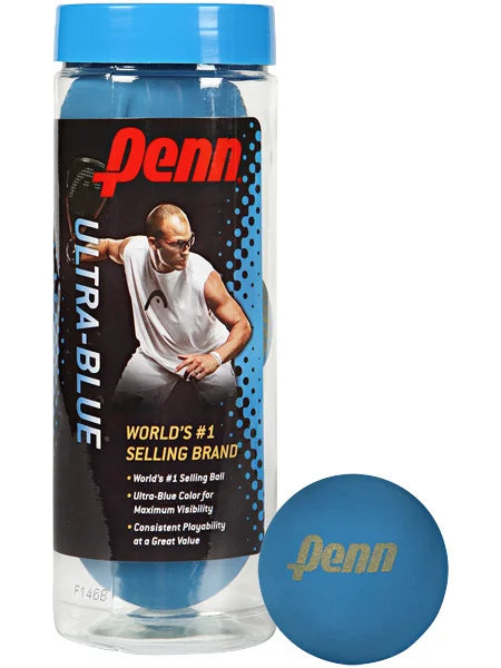 Penn Ultra Blue Racquetballs 3 Ball Can